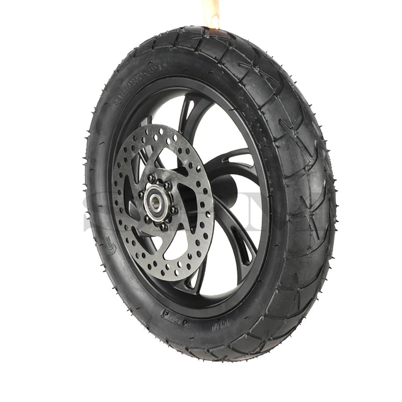 Electric Scooter 12 inch Inflatable Wheel E-bike Folding Bicycles 12 1/2X2 1/4 Tire Inner Tube Aluminum Rim 140mm Brake Disc Kit