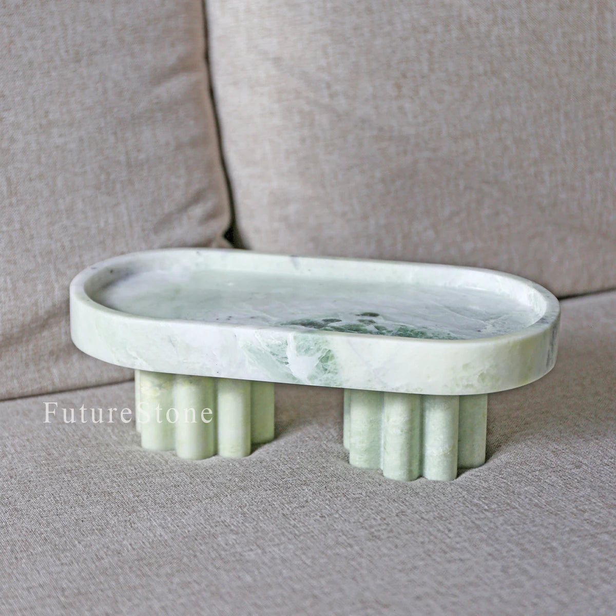 Modern Light Luxury Natural Marble Pallet Restaurant Advanced Decorative Tray Living Room Fruit Desserts Pastries Storage Pallet