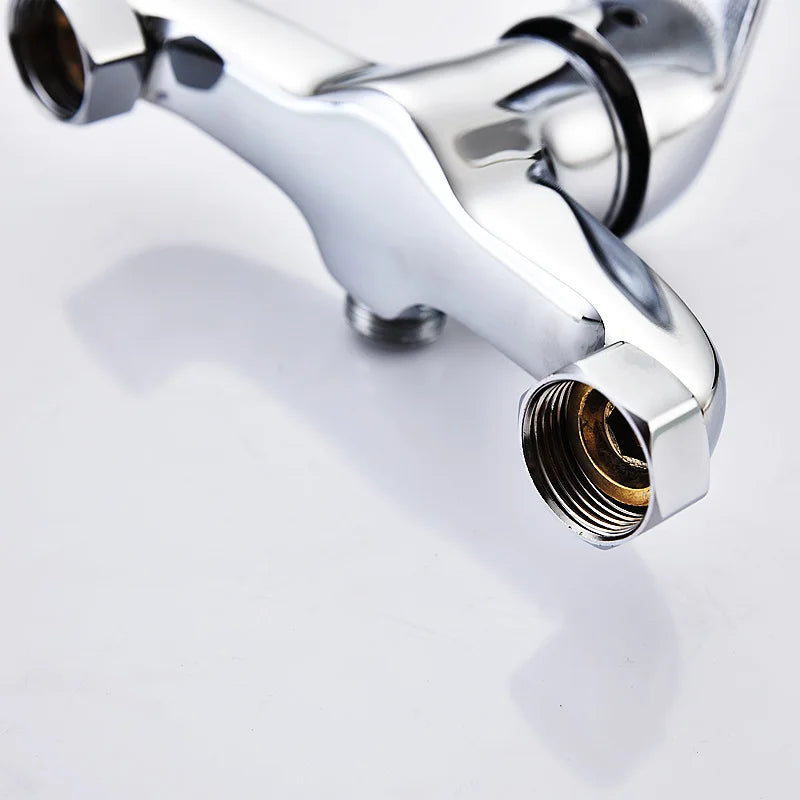 Brass Shower Faucet Mixer Valve Set with Shower Head and Hidden Switch for Bathroom Hot and Cold Water Tap  Bath