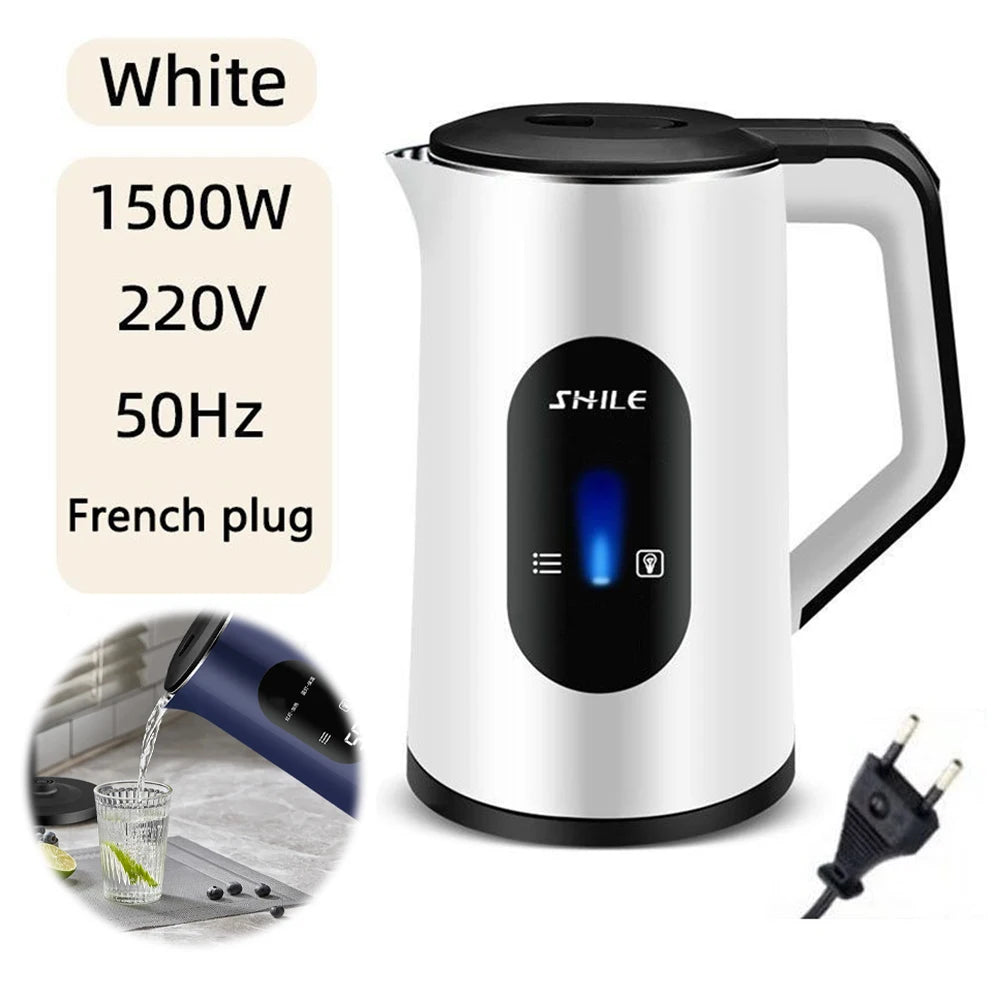3L Stainless Steel Electric Large Tea Kettle 1500W Fast Boil Hot Water Boiler Multifunctional Tea Pot for Making Tea and Coffee