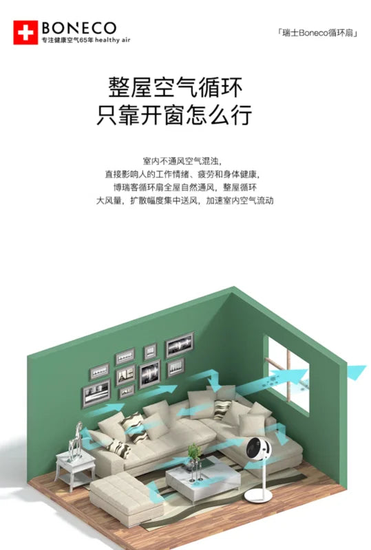 Air Circulator Fan Home Energy Saving Standing Quiet Floor Fan with Easy Cleaning and High Efficiency Ventilation Fans