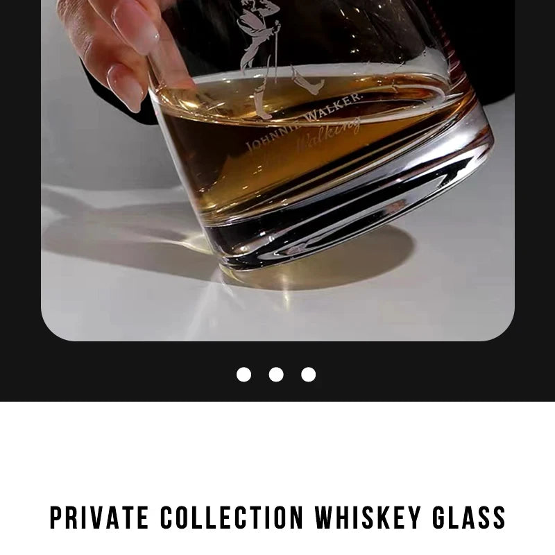 Johnnie Walker Whiskey Glasses 10 OZ Whiskey Glasses, Rocks Glasses for Scotch, Liquor Vodka, Bourbon, Whiskey Gifts
