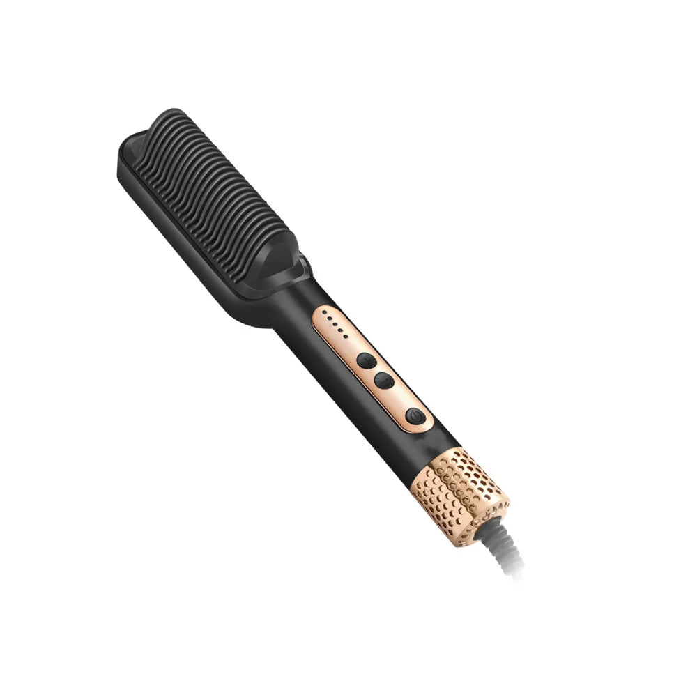 Heating Comb Straightener Hot Comb For Woman Magic Professional Electric Smoothing Hair Dryer Curler Straightener Brush 2 in 1