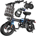 Electric Bike for Adults and Teens, 520W-1200W Motor, 20-28MPH, 32 Miles Range, 48V 10Ah Battery, 3-Level Pedal, Customized