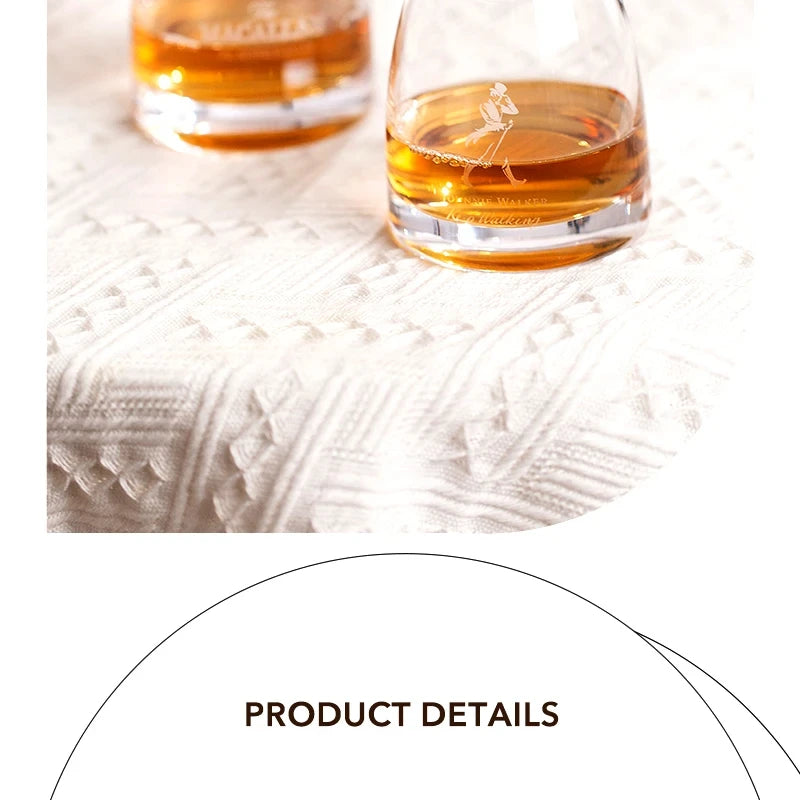 Johnnie Walker Whiskey Glasses 10 OZ Whiskey Glasses, Rocks Glasses for Scotch, Liquor Vodka, Bourbon, Whiskey Gifts