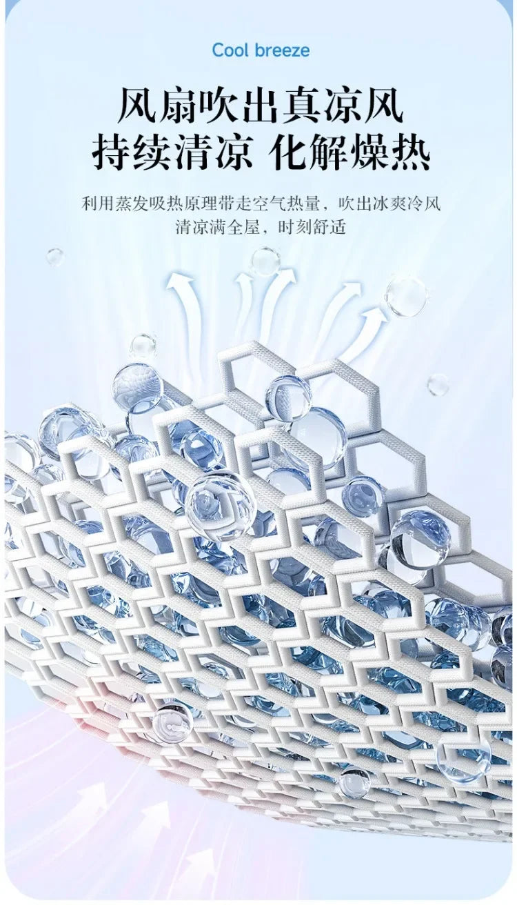 2026 New Portable Evaporative Air Cooler Water Cooling Fan Cold Wind Air Conditioner Fan for Home Dormitory Office Use