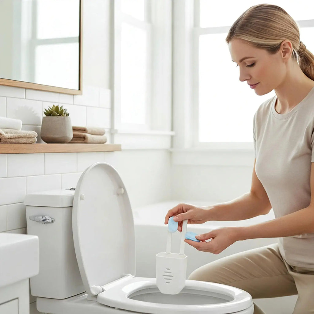 Toilet Tank Cleaning Tablet Holder Adjustable Agent Carrier Toilet Water Tank Cleaner Bracket for Home Dormitory Hotel