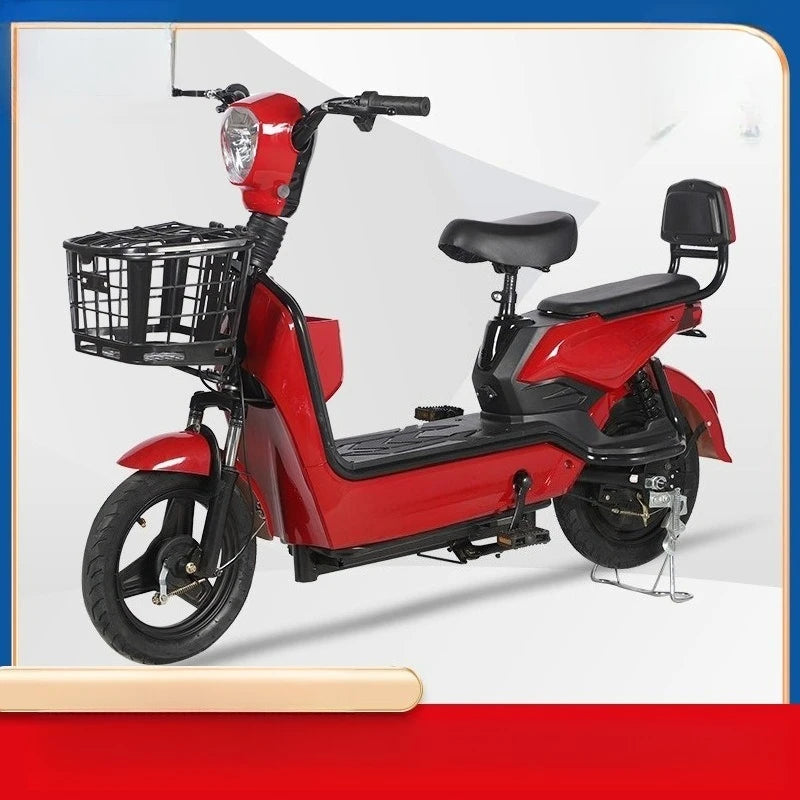 48V two wheel electric scooter adult daily commuter battery powered e bike