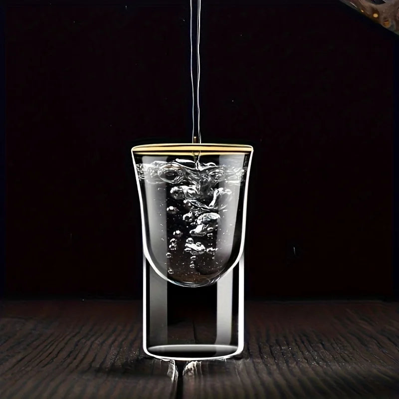 6/12pcs Set of 0.5oz Chinese Shot Glasses, Elegant Liquor & Whiskey Glasses for Bars, Club, Party, Valentine's Day Gift