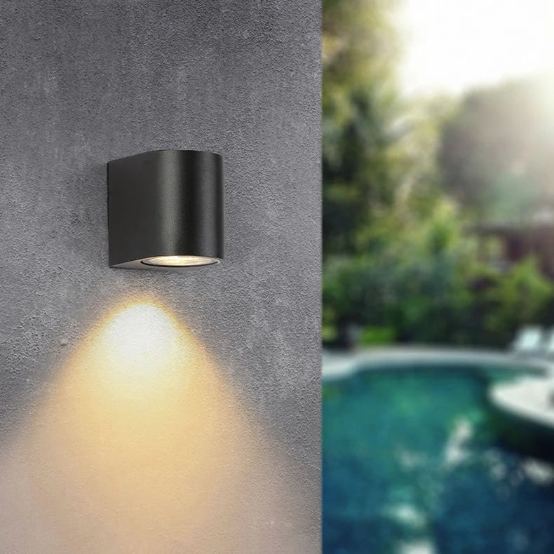 Tuya Smart LED Wall Light Up and Down RGB CCT Outdoor Bluetooth/WIFI APP Control GU10 Bulb Exterior Garden Porch Sconces Lamp