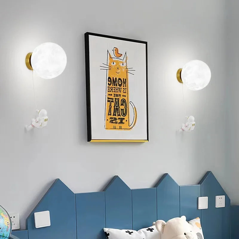 Modern LED Wall Light For Children's Room Aisle Stair Bedroom Bedside Living Room Home Decor Lighting Fixture Wall Sconce Luster
