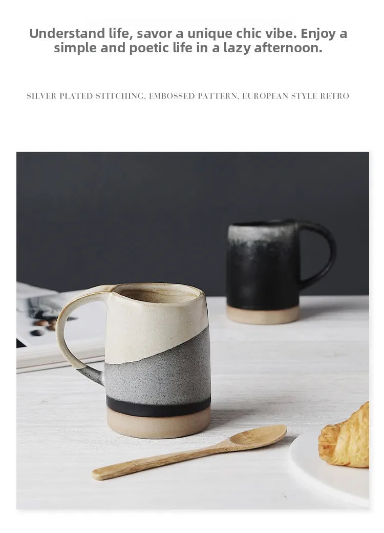 Tlife Japanese Sle Cerc Coffee Cup Vintage Small Batch Mugs Couple Cups Day Night Home Use Handmade Available