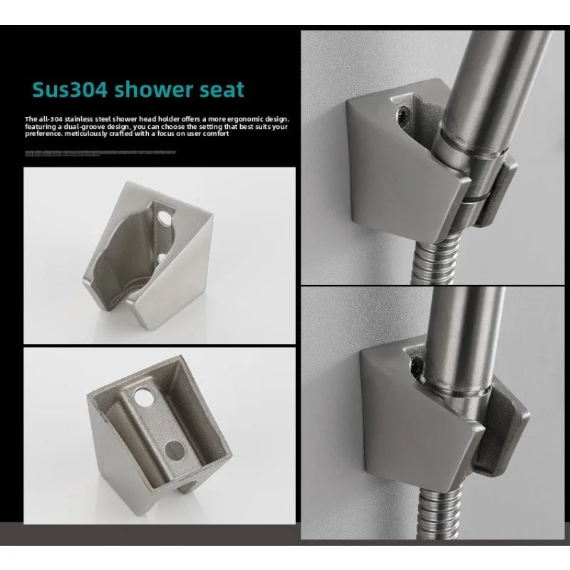 304 Stainless Steel Surface Shower Set Hot and Cold Switch Brushed Water Mixing Valve Faucet