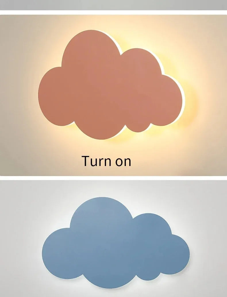 LED Cloud Wall Lamp Touch Control Dimmable Modern Wall Light for Kids Children's Bedroom Living Room Decor 220v