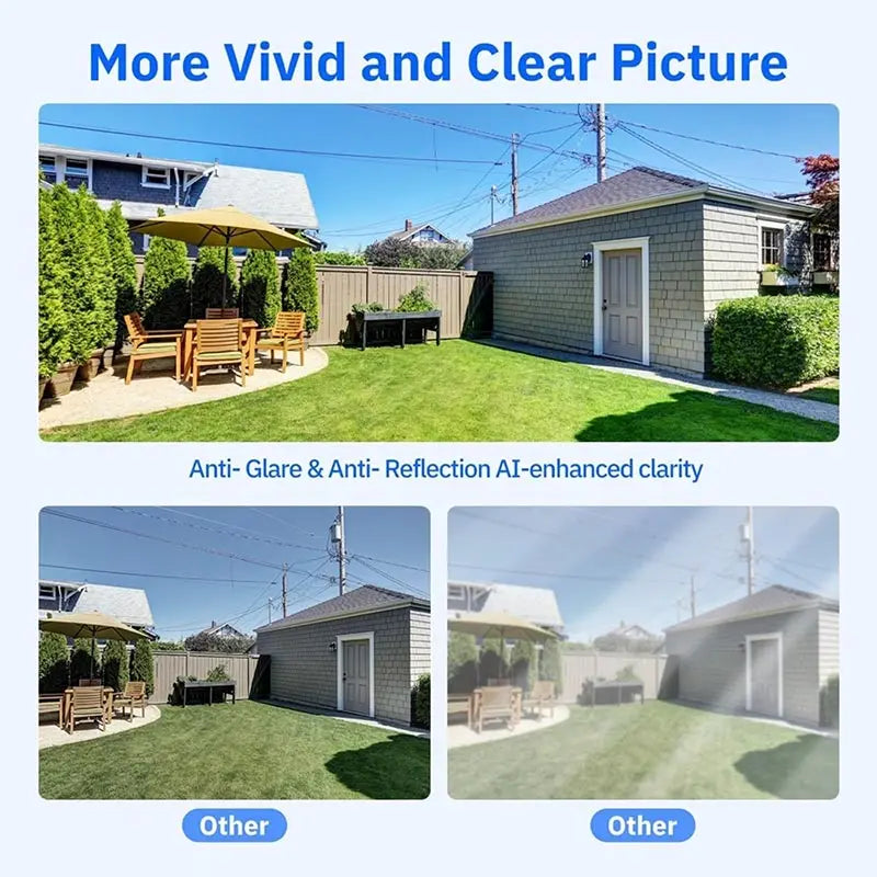 Safeview Window Camera, Smart Window Security Camera with Night Vision & Motion Detection, Protect Your Home, Family Valuables