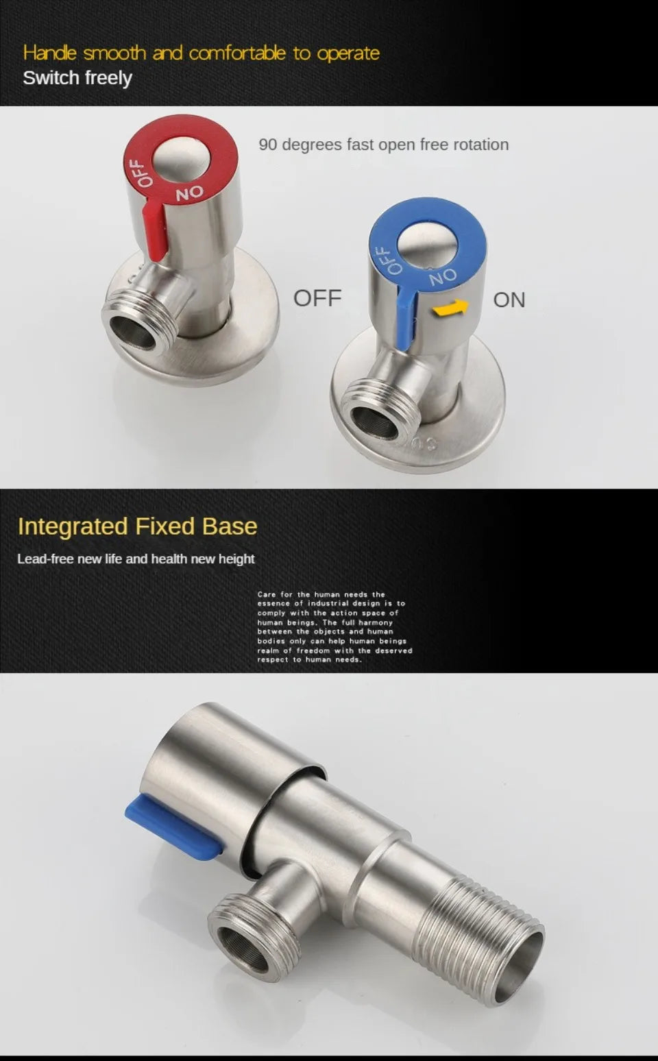 Bathroom Basin Sink Faucets Taps Angle Stop Valve Brass Black Finish G1/2" Shut Off Valve Bathroom Toilet Bidet Shower Water Tap
