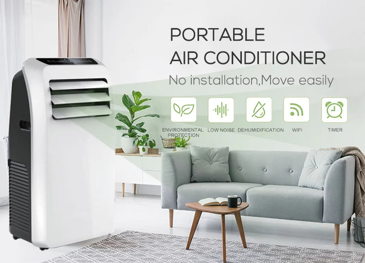 Manufacturer 5000 7000 9000 12000 18000 Btu Cooling Floor Standing Air Conditioners Stand Smart Mobile Portable Air Conditioner