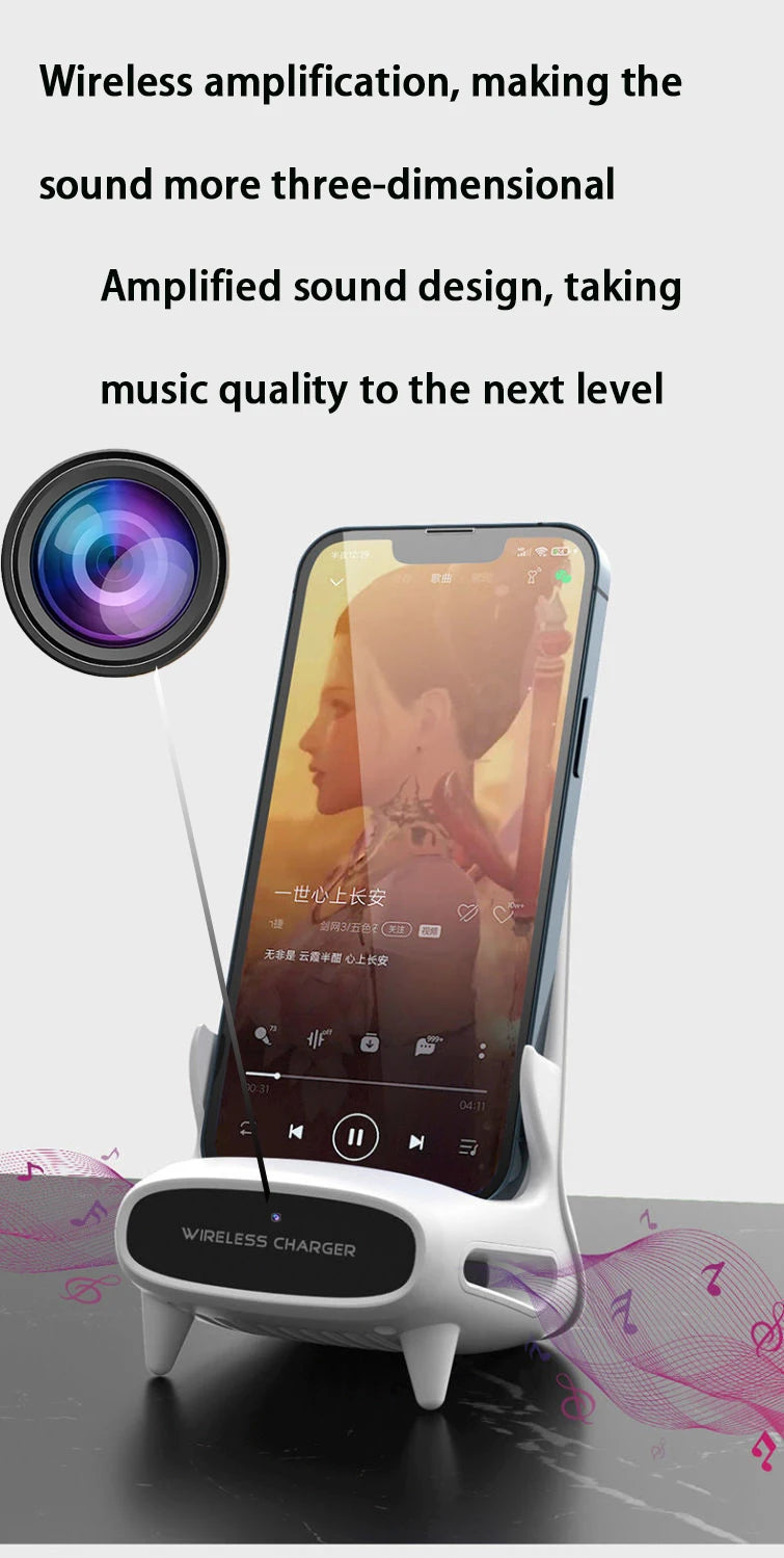 Mini Camera HD 1080P WiFi Camera Home motion detectionDVR Monitoring Video wireless charger 24-hour recording, no need for WIFI