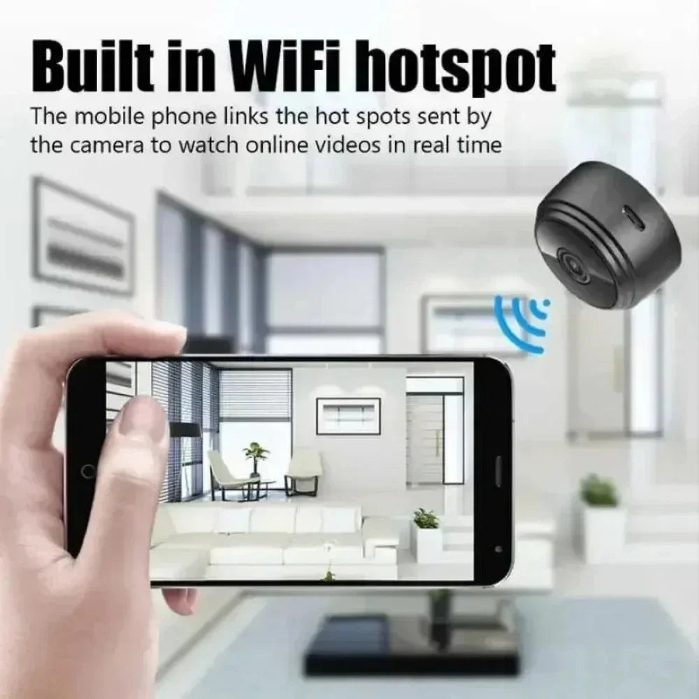 A9 WiFi Security Camera Wireless Surveillance Camcorder Infrared Night Vision Motion Detection Remote Video Monitor Smart Home