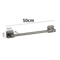 Bathroom Towel Holder Without Drilling Bathroom Black Towel Rack Towel Bar Self-Adhesive Bathroom Towel Rack Towel Rail