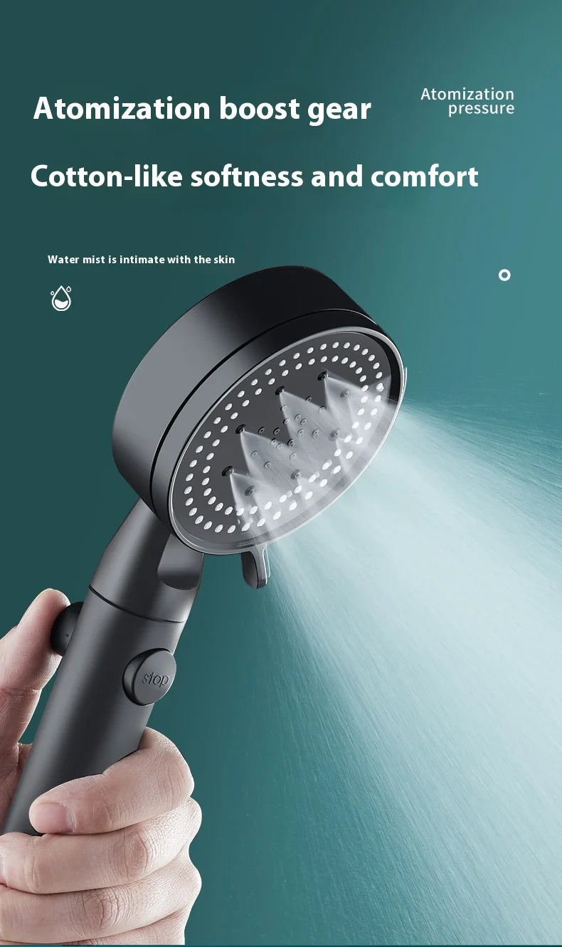 5 Modes Speed Adjustment Self-cleaning Shower Head High Pressure Adjustable with Hose Water Shower Bath Bathroom Accessories