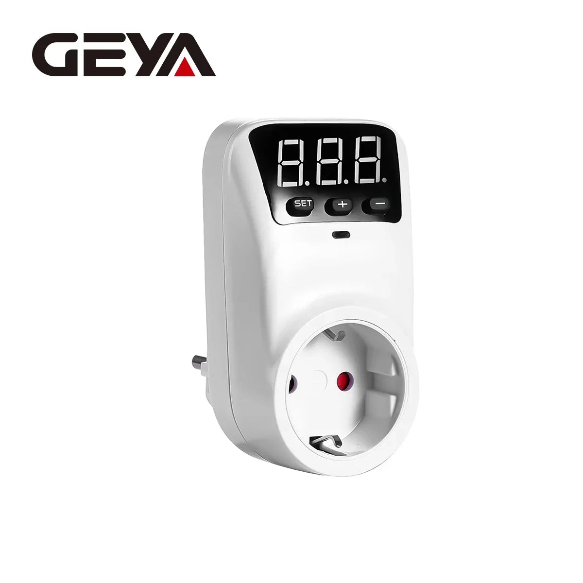 GEYA EU Socket with Voltage Protection Socket Plug AC230V 16A Adjustable Power Surge Protector Automatic Voltage Protector