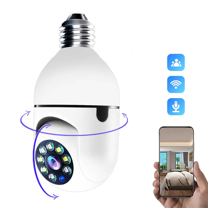 Security Camera 4K FullHD WiFi Surveillance With Motion Detection Infrared Night Vision Security Cam