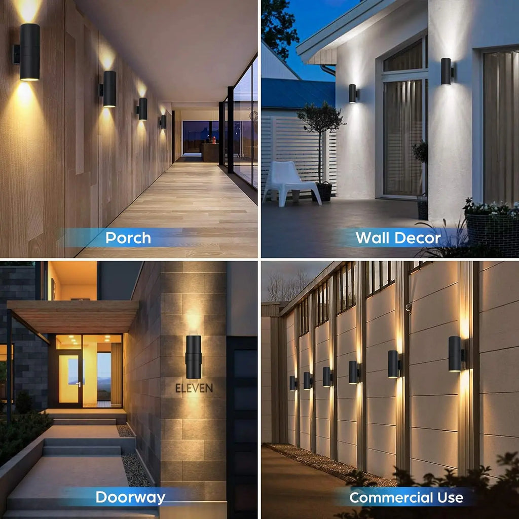 Outdoor LED Wall Lights  Replaceable Light Bulb E27 Waterproof Wall Lamp for Modern Home Interior Stairs Lighting Decoration