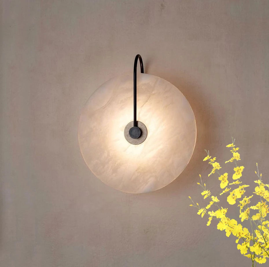 Modern Marble Led Wall Lamps Surface Mounted Led Wall Light Sconces Black Lighting Fixture Decoration Bedroom Foyer Loft Lamps