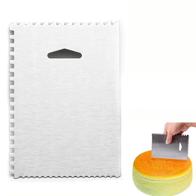 Stainless Steel Cake Scraper Cakes Cream Flatner Scrapers DIY Baking Tool Kitchen Gadgets