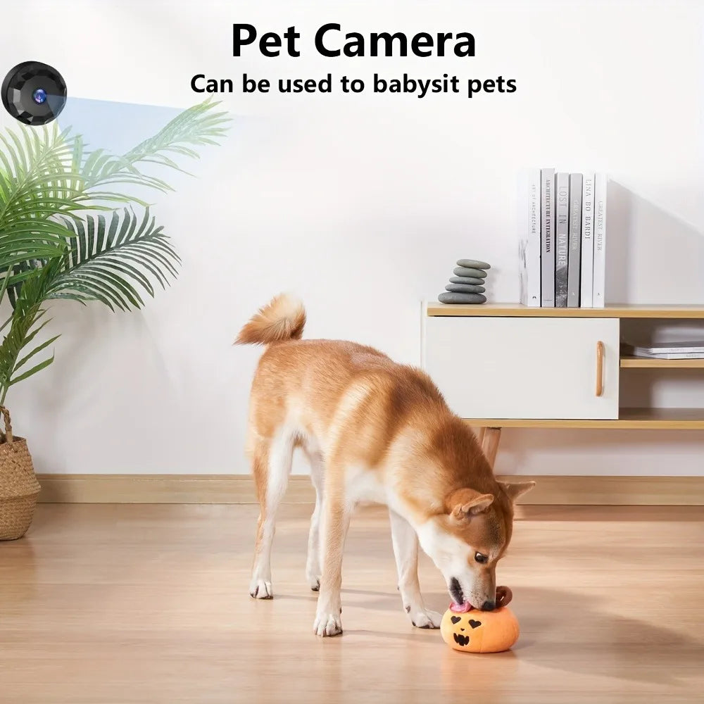 Wireless Mini WiFi Security Camera with Night Vision Motion Detection Rechargeable Battery Easy to Mount & App-Controlled