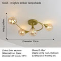 2025 Modern Led Ceiling Chandelier Nordic Glass Lamp Bedroom Kitchen Living Room Dining Room Decoration Home Ceiling Light Fixtu