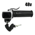 36V 48V 60V  Electric Scooter Throttle Grip With Key Lock Power Indicator Durable E-bike Accessories Motor With LCD Display