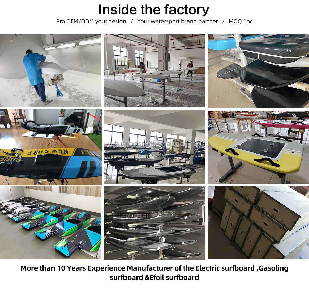 CE Certified Electric Efoil Surfboard,Powered Hydrofoil Surf Board, with Battery & Motor,Factory Direct Water Sports Equipment