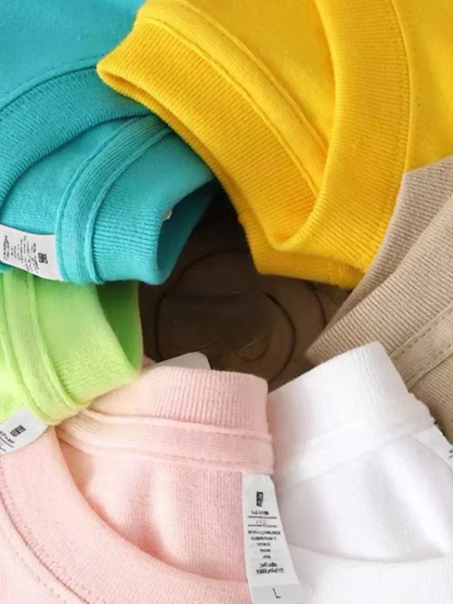 Cross border hot selling cotton T-shirt with round neck and short sleeves for European and American women loose basic top