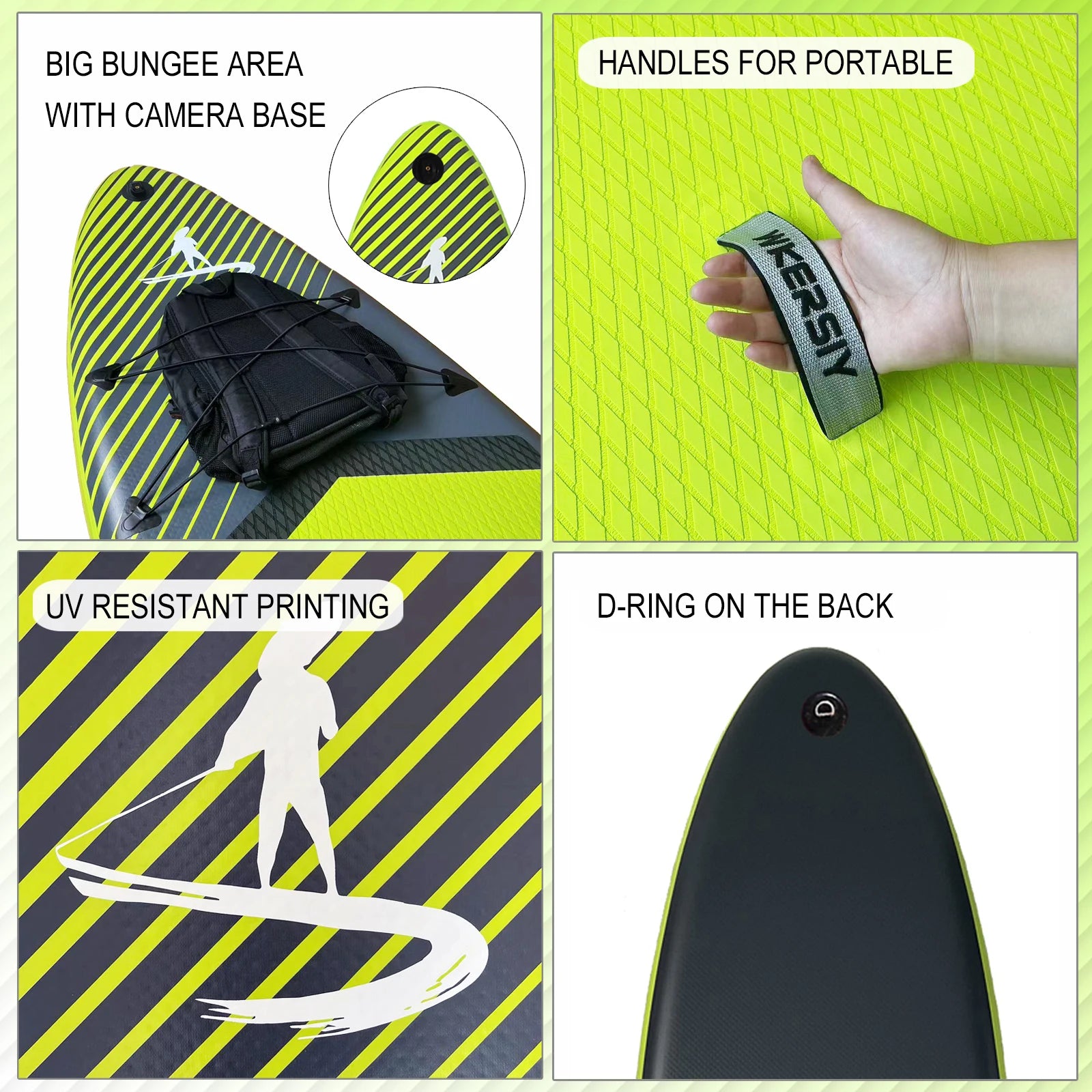 11'/335cm Inflatable Paddle Board Stand Up Paddleboard SUP for 2 Persons 32' Width 4 Colors with ISUP Accessories