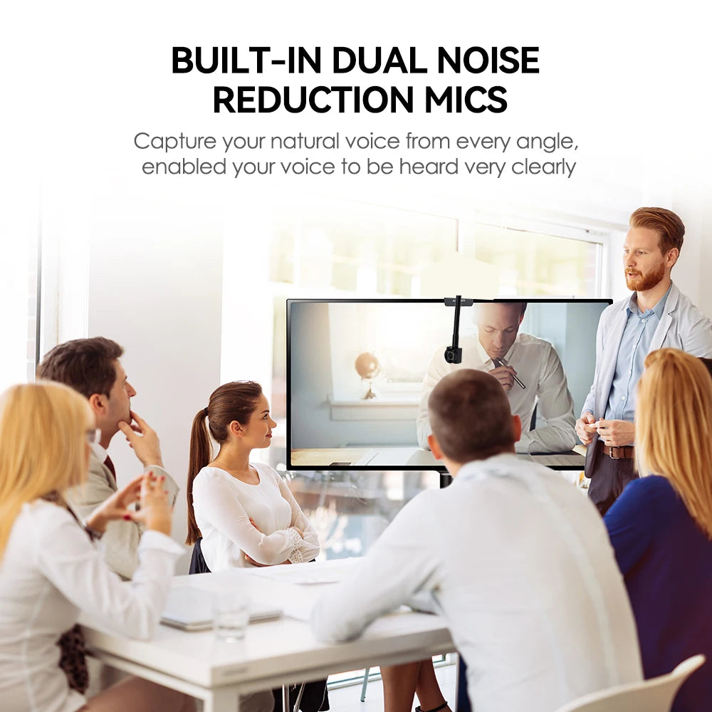 Webcam Middle Screen 4K Adjustable 2MP 5MP 8MP Auto Focus Zoom Mini USB Cam Flipped Sucker Micro USB Camera Audio Eye-to-eye