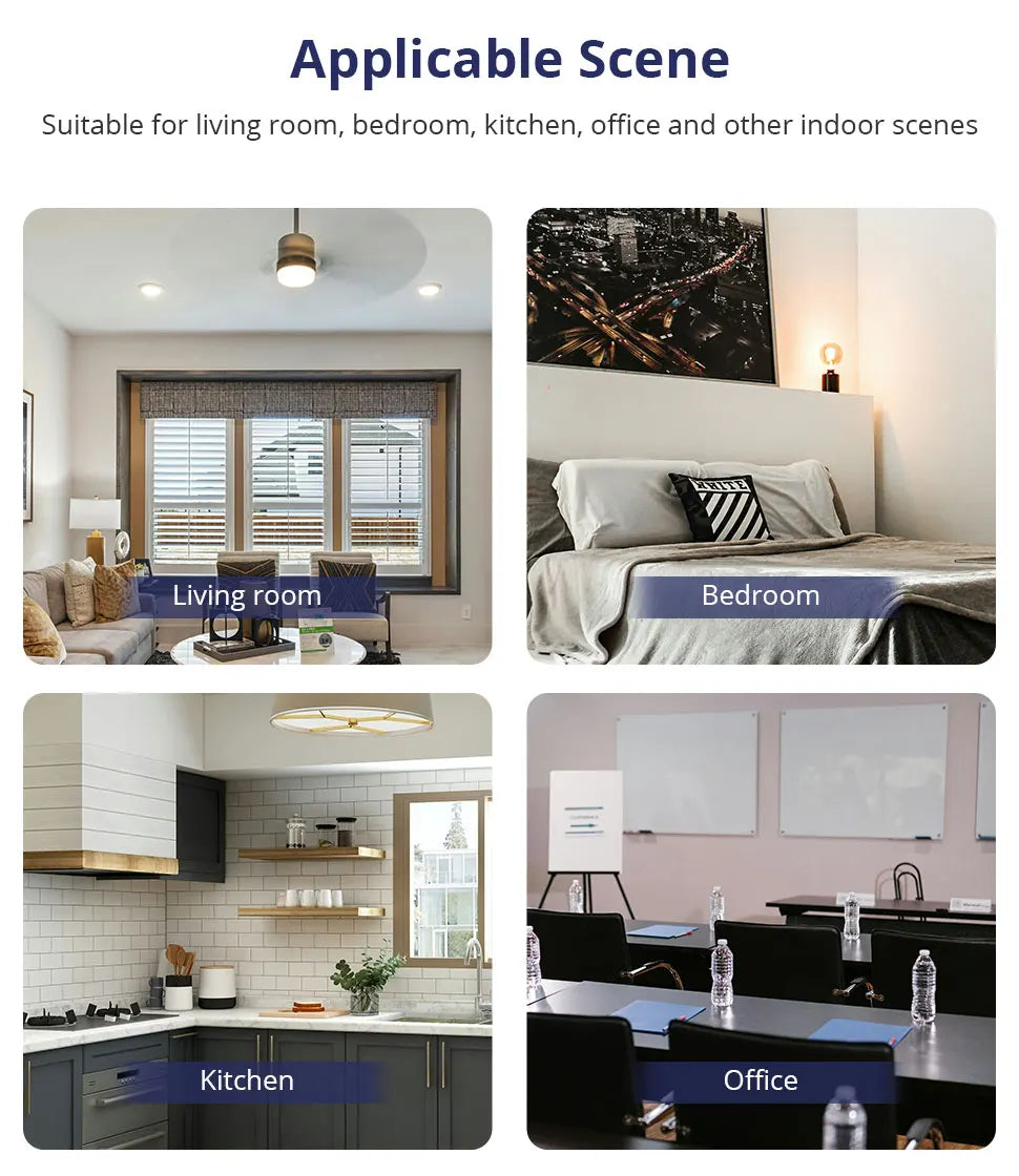 Matter Over WiFi US Smart Wall Light Switch 1 2 3 4 6 Gangs with Black Button Neutral Required Homekit SmartThings App Control