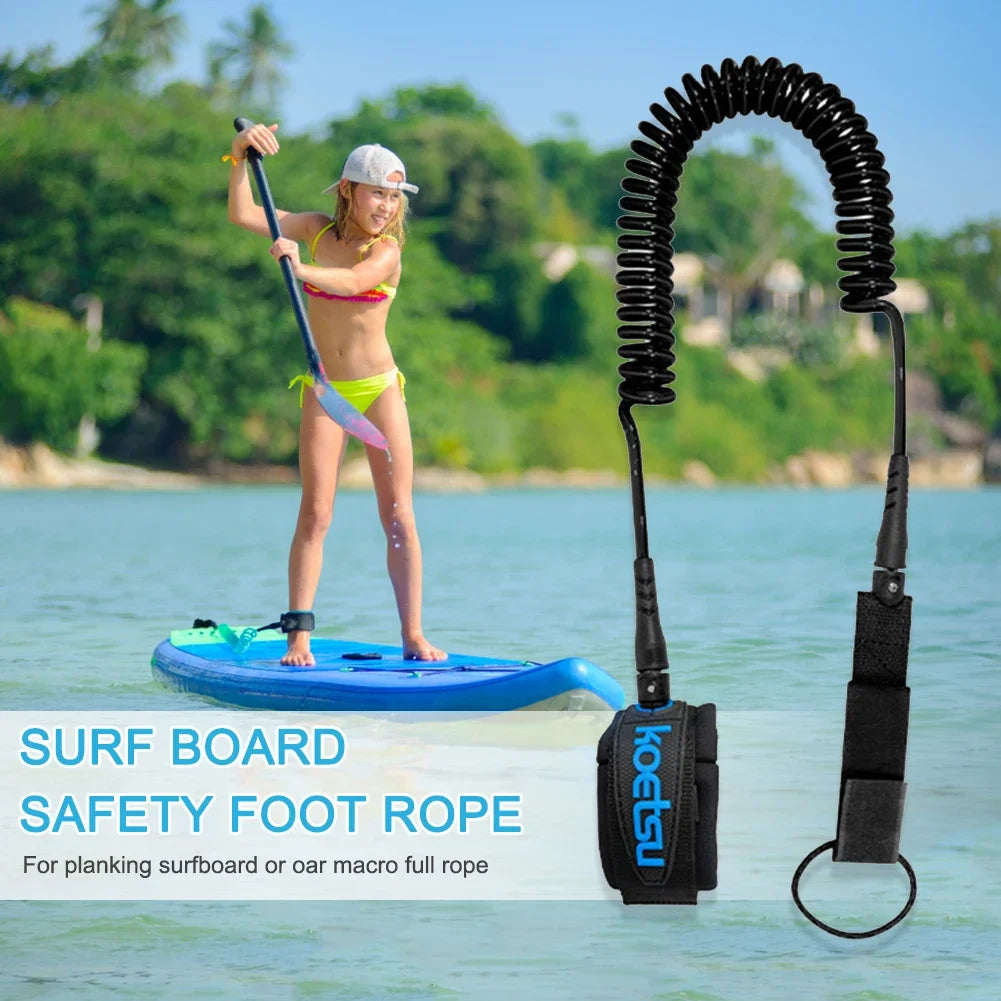 Sup Board Foot Leg Rope Practical Surfing Stand UP Paddle Board Ankle Leash Elastic Surfboard Safety Foot Rope Accessories