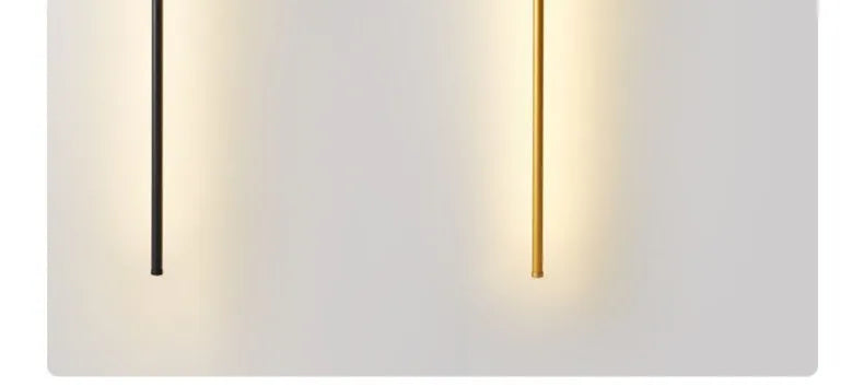 Remote Control Dimmable Wall Light, Plug-in Rotating LED Bar Lamp for Home Office Restaurant, Black/Gold/White, 60/80/100cm