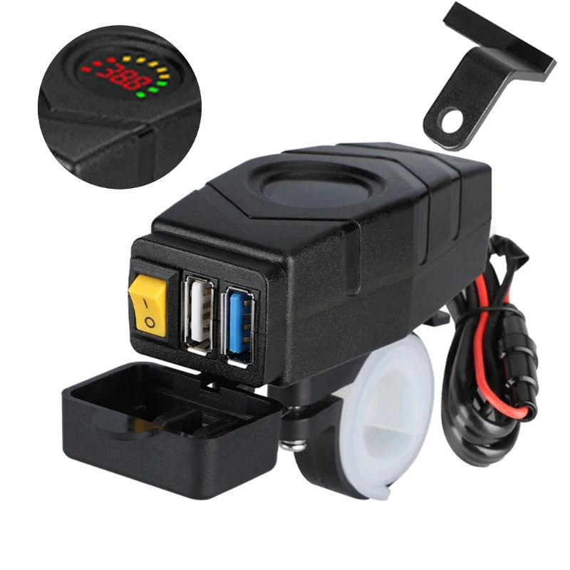 DC20-80V E-bike Phones QC3.0 Fast Charging Adapter Electric USB Electric Bikes Accessory Part