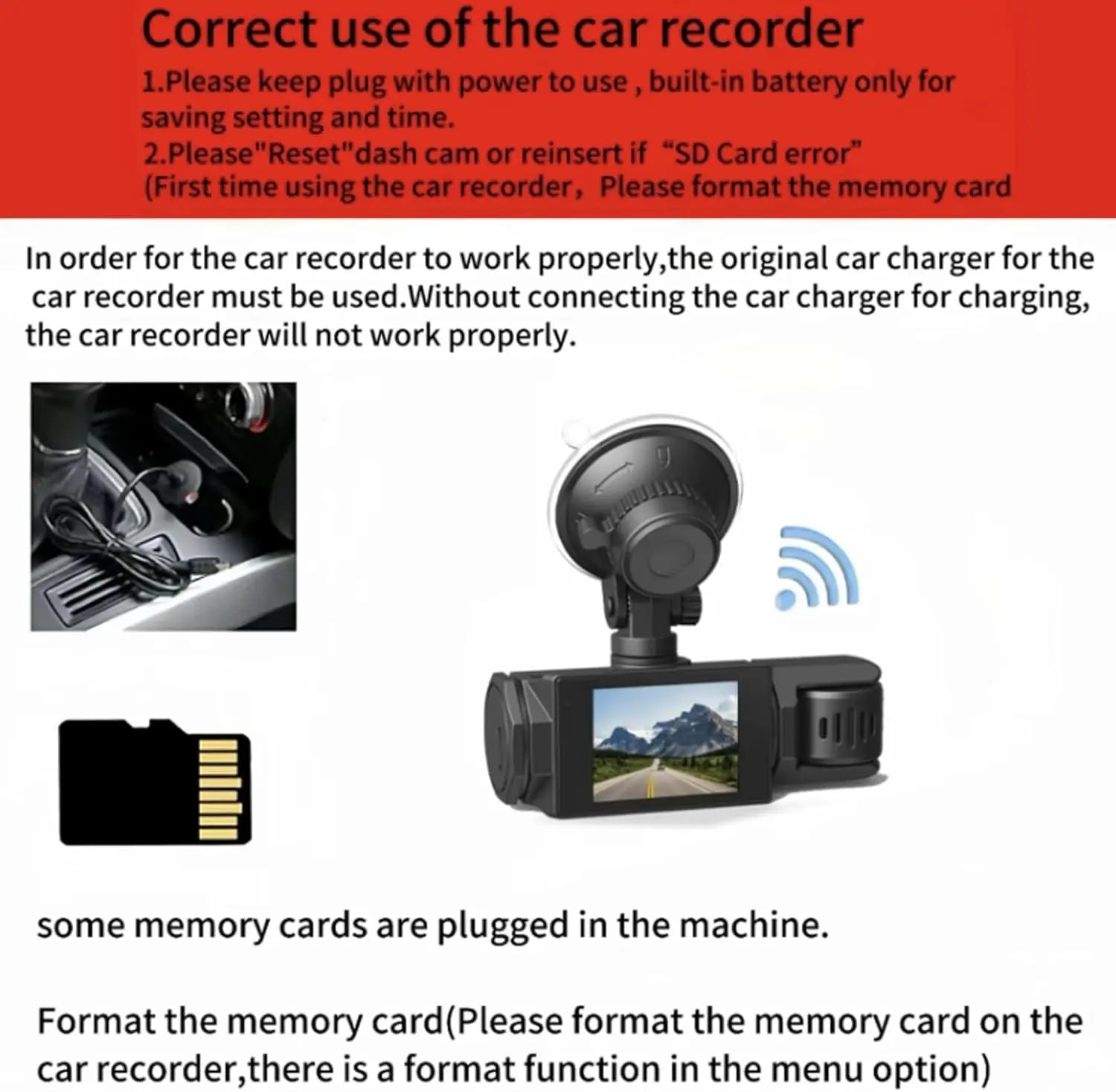HD 1080P 2/3 camera Dash Cam for cars Front And Inside car camera with IR Night Vision Loop Recording wide angle Car DVR Camera