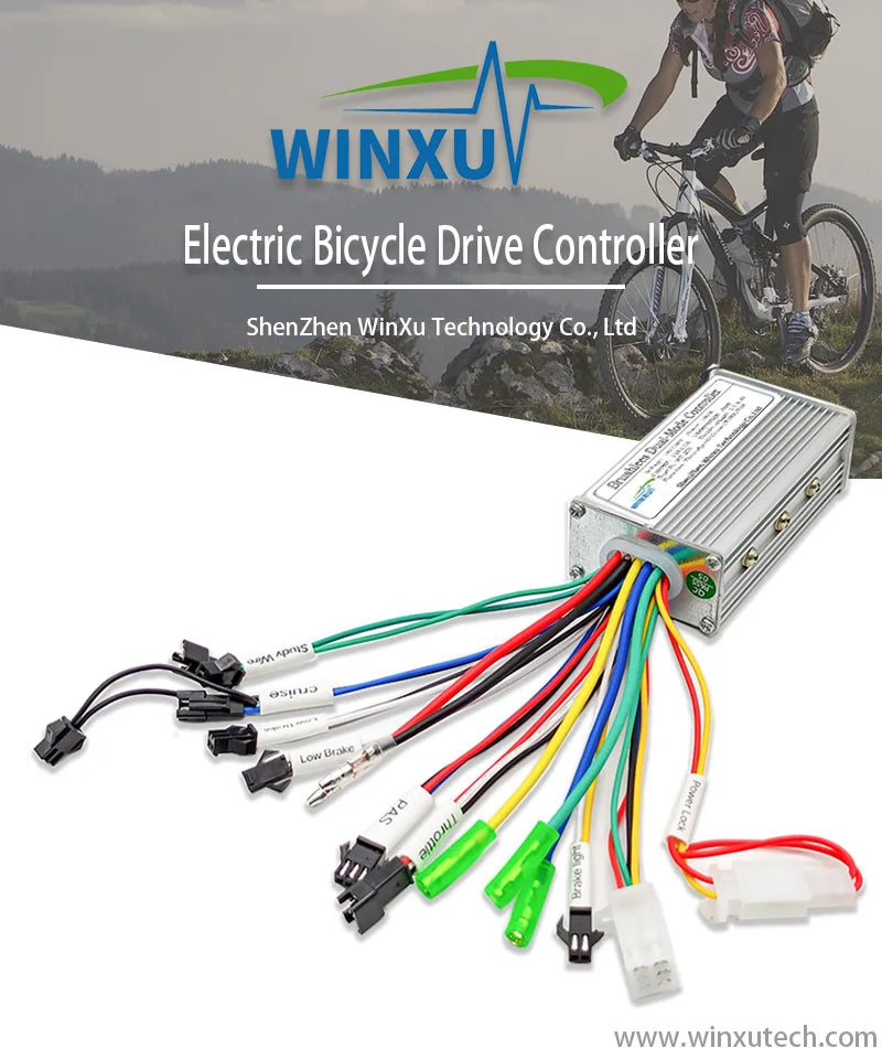 E-bike 24V 36V 48V 250W 350W Brushless Motor Drive Universal Dual Mode Controllerfor Electric Scooter Bicycle Repair Accessories
