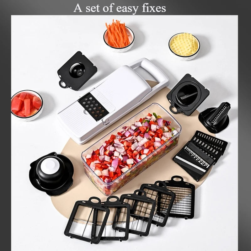 Kitchen Vegetable Chopper Dicing Fruit Cutter Grater Chopping Onion Dicing Tool Garlic Press Cooking Cutting Kitchen Gadgets