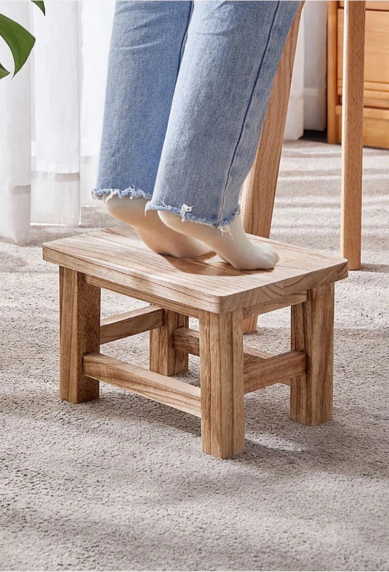 Modern Minimalism Solid Wood Small Stool Household Adult Living Room Shoe Changing Stools Children's Small Bench Muebles