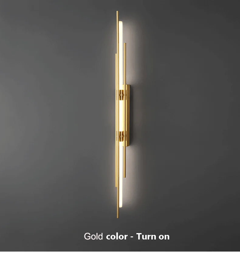 Light Luxury Wall Lamp Modern LED Gold Wall Light Indoor Lighting Wall Sconce Home Decor for Living Room Bedroom Bedside Stairs