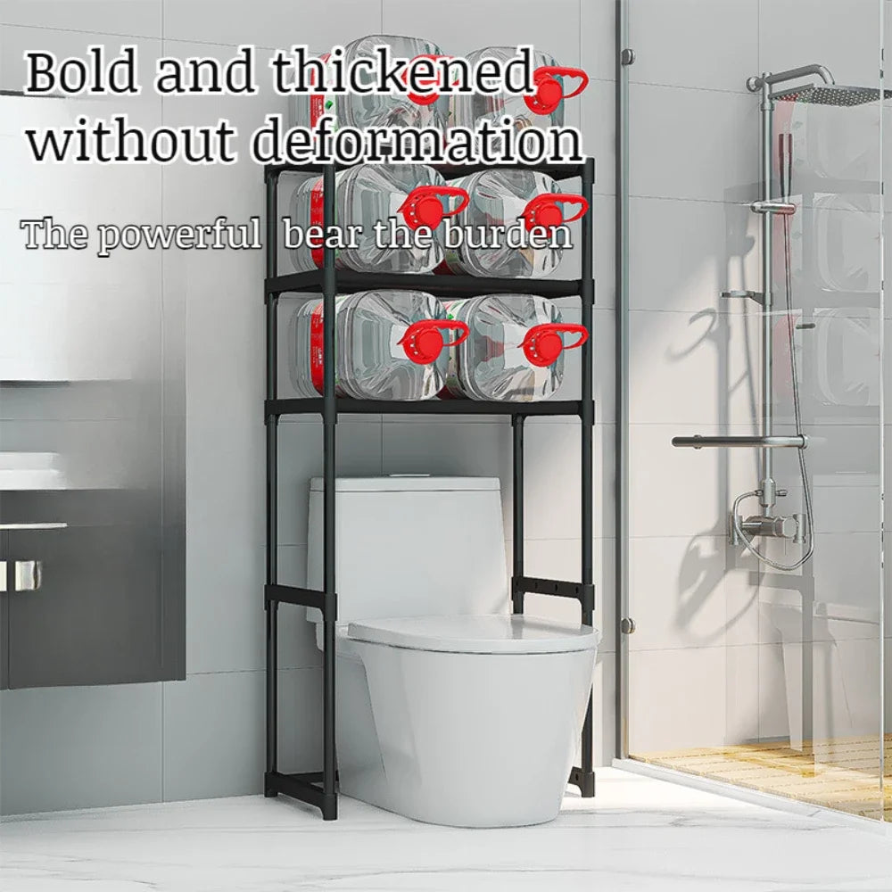 Washing Machine Shelf Multilayer Perforation-Free Shelf Space-saving Above The Toilet Toilet Storage Racks Floor Standing Holder