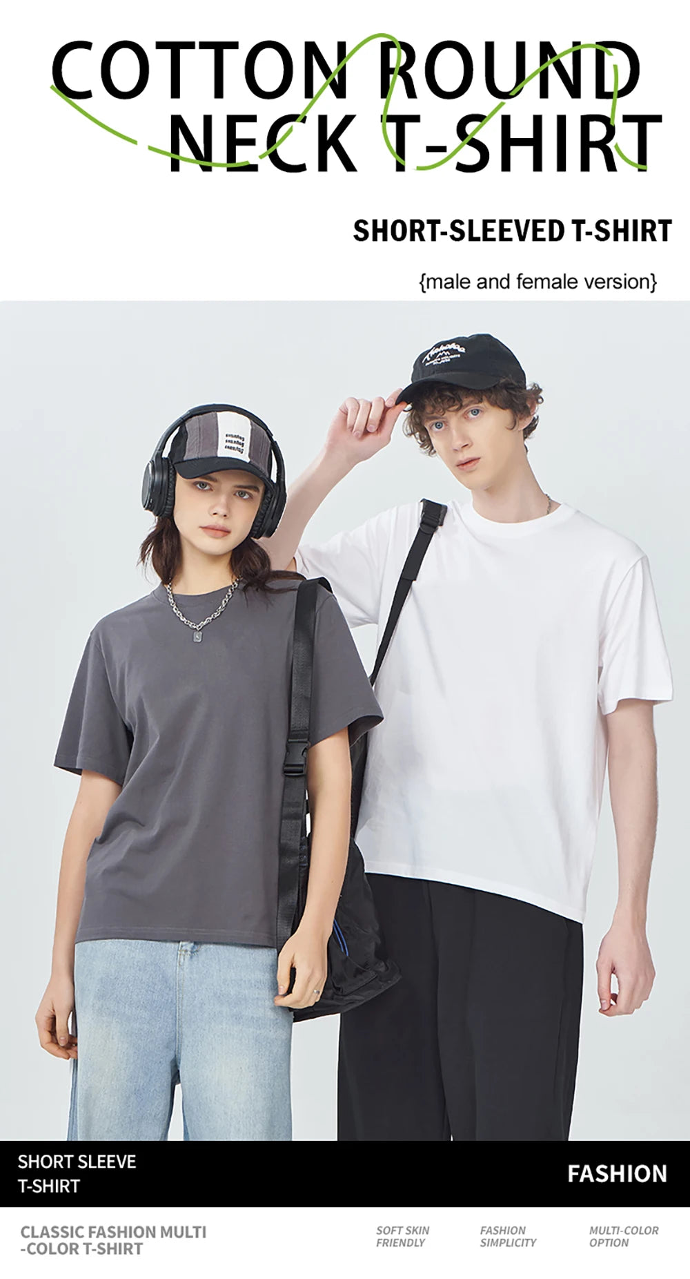 Korean Style Short Sleeve Y2K Solid T-Shirt Women Summer Trendy T Shirts Loose Multicolor Clothes Cotton All-Match Sportswear