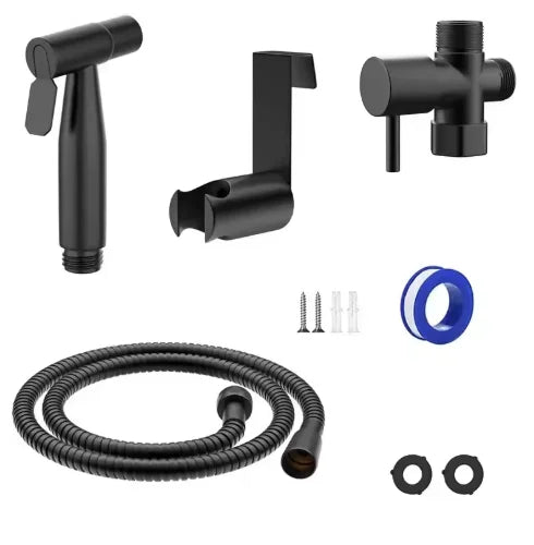Stainless Steel Handheld Toilet Bidet Sprayer Set Self Cleaning Hand Bidet Faucet Shower Head For Bathroom