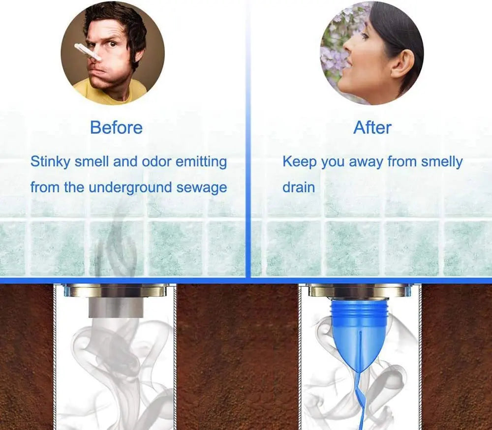 Bathroom Odor-Proof Leak Core Silicone Down the Water Pipe Draininner Sink Drain One Way Drain Valve Sewer Core